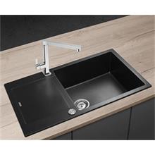 Granitový dřez s odkapem DG10L60bc Linea ČERNÝ