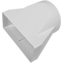Redukce potrubí hranaté/kulaté 220x90mm pr.150mm IDV6083bc